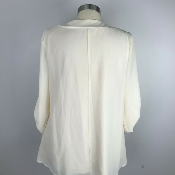 Miusey M Ivory Top Polyester Roll Tab Sleeves - Picture 5 of 11